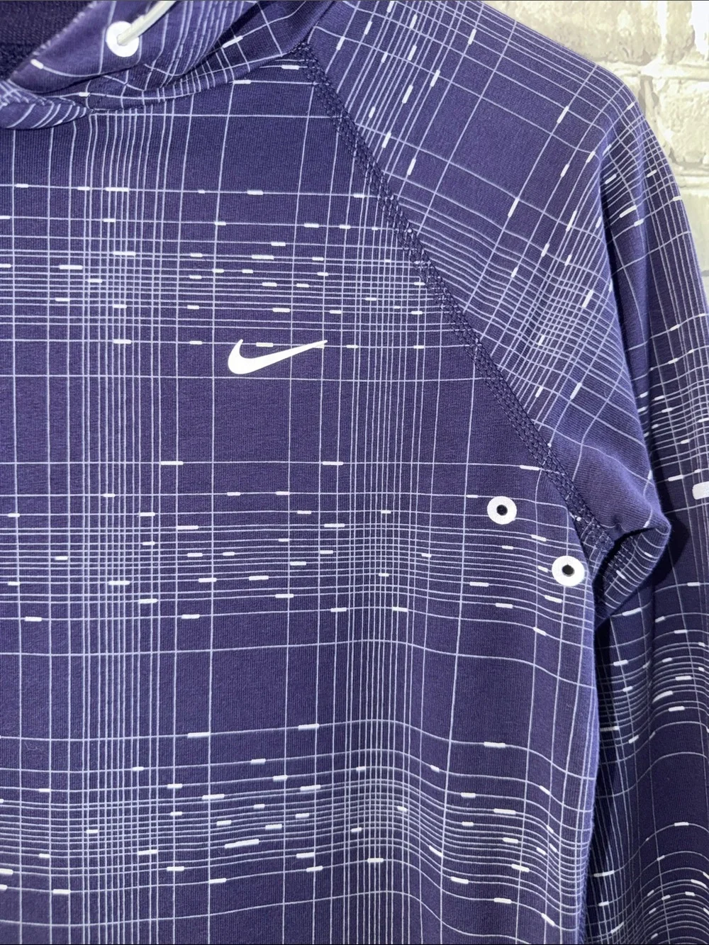 Nike Purple Plaid‎ Performance Hoodie for Women